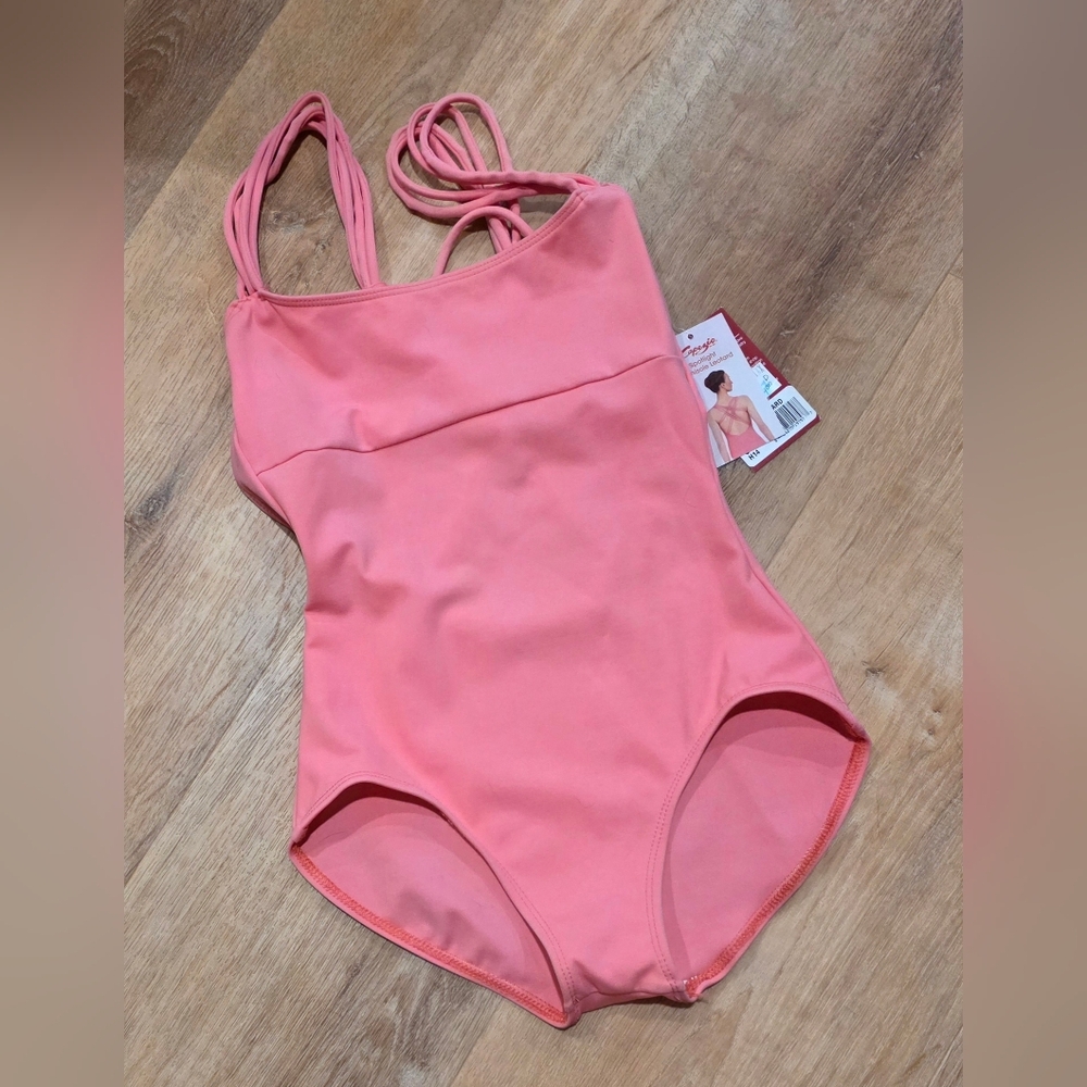 Capezio Spotlight Leotard Salmon Pink - S (072)